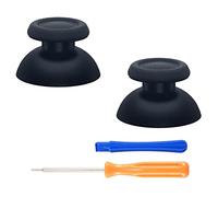 eXtremeRate Replacement Custom Joystick Analog Stick Compatible with p s 5 Controller, for p s 4 All Model Controller - Solid Black