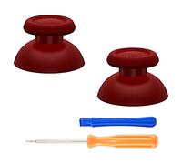 eXtremeRate Replacement Custom Joystick Analog Stick Compatible with p s 5 Controller, for p s 4 All Model Controller - Carmine Red