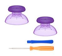 eXtremeRate Replacement Custom Joystick Analog Stick Compatible with ps5 Controller, for ps4 All Model Controller - Clear Atomic Purple
