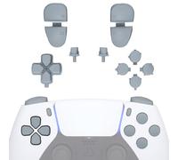 eXtremeRate Replacement D-pad R1 L1 R2 L2 Triggers Share Options Face Buttons, New Hope Gray Full Set Buttons Compatible with ps5 Controller BDM-030 - Controller NOT Included