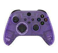 eXtremeRate Replacement Faceplate for Xbox Series X & S Controller - Personalize Your Control - Clear Atomic Purple Front Housing Shell for Xbox Core Wireless Controller [Controller NOT Included]