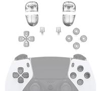 eXtremeRate Replacement Full Set Buttons Compatible with ps5 Edge Controller, Glow in Dark - Green D-pad Share Options Home Face Buttons R1 L1 R2 L2 Triggers Compatible with ps5 Edge Controller