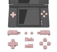 eXtremeRate Replacement Full Set Buttons for Nintendo DS Lite, Cherry Blossoms Pink Custom D-pad A B X Y Start Select R L Power Volume Keys for Nintendo DS Lite NDSL - Console Not Included