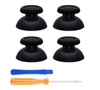 eXtremeRate Replacement Thumbsticks Joysticks for PS5 Controller, Custom Thumb set fps Analog Stick Joystick Compatible with PS4 All Model Controllers Universal - Black, 2 Pairs(4pcs)