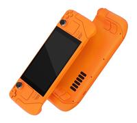 eXtremeRate Royal Orange Custom Faceplate Back Plate Shell for Steam Deck LCD, Handheld Console Replacement Housing Case, DIY Full Set Shell with Buttons for Steam Deck - Console Without