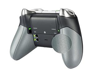 eXtremeRate Rubberized Right Left Side Rails, Replacement Rear Handle Grips, Back Panels Faceplates Kits for Xbox One Elite Controller (Model 1698)