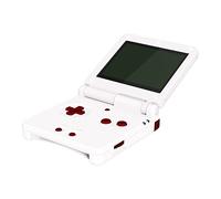 eXtremeRate Scarlet Red Custom Full Set Buttons for Gameboy Advance SP, Replacement A B L R Button Power On Off Volume Button D-pad Key for GBA SP Console - Console NOT Included