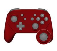 eXtremeRate Scarlet Red Faceplate Backplate Handles Cover, Octagonal Gated Sticks Design DIY Replacement Grip Housing Shell for Nintendo Switch Pro Controller - Controller NOT Included