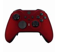 eXtremeRate Scarlet Red Soft Touch Grip Faceplate Cover, Front Housing Shell Case Replacement Kit for Xbox One Elite Series 2 Controller Model 1797 - Controller NOT Included
