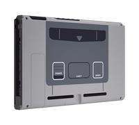 eXtremeRate SFC SNES Classic EU Style Console Back Plate DIY Replacement Housing Shell Case for Nintendo Switch Console with Kickstand - JoyCon Shell NOT Included