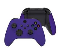 eXtremeRate Side Rails Grips Shell for Xbox Series X & S Controller, Purple Soft Touch Grip Custom Accessories Back Panels Cover Faceplate for Xbox Core Wireless Controller [Controller Excluded]