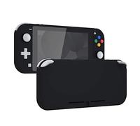eXtremeRate Soft Touch Black DIY Replacement Shell for Nintendo Switch Lite, NSL Handheld Controller Housing w/Screen Protector, Custom Case Cover for Nintendo Switch Lite