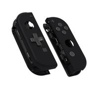 eXtremeRate Soft Touch Black Joycon Handheld Controller Housing (D-Pad Version) with Full Set Buttons, DIY Replacement Shell Case for Nintendo Switch & Switch Oled Joy-Con - Console Shell NOT Included