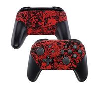 eXtremeRate Soft Touch Faceplate and Backplate for NS Switch Pro Controller, Demons and Monsters Patterned DIY Replacement Shell Housing Case for NS Switch Pro Controller - Controller NOT Included