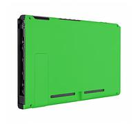 eXtremeRate Soft Touch Grip Green Console Back Plate DIY Replacement Housing Shell Case for Nintendo Switch Console with Kickstand - JoyCon Shell NOT Included