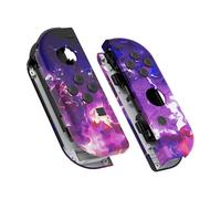 eXtremeRate Soft Touch Grip Surreal Lava Joy con Handheld Controller Housing with Full Set Buttons, DIY Replacement Shell Case for Nintendo Switch Joycon & Switch OLED Joy con
