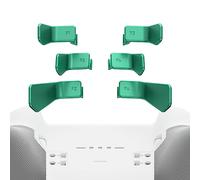 eXtremeRate Swift Paddles for Xbox Elite 1/2 Controller, 6 in 1 Metalic Aque Green Replacement Interchangeable Back Paddles for Xbox One Elite & Elite Series 2 Controller