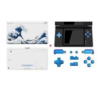 eXtremeRate The Great Wave Patterned Replacement Full Housing Shell Buttons + Chameleon Buttons for Nintendo DS Lite - Console NOT Included