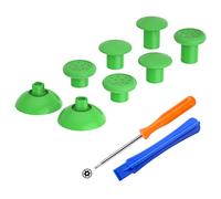 eXtremeRate ThumbsGear Interchangeable Thumbstick for Xbox Controller - Improve Comfort - Green 3 Height Domed & Concave Grips Ergonomic Adjustable Joystick for Xbox Seires X/S, for Xbox One S/X/Elite