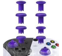 eXtremeRate ThumbsGear V3 Interchangeable Thumbsticks for Xbox Core Controller, 4 Height Adjustable Convex and Concave Grip Joysticks for Xbox One S/X/Elite, for Nintendo Switch Pro Controller -Purple