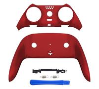 eXtremeRate Top Bottom Decorative Trim Shell Compatible with ps5 Edge Controller DIY Replacement Front Back Clip Shell, Custom Scarlet Red Plates Cover Compatible with ps5 Edge Controller