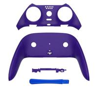 eXtremeRate Top Bottom Decorative Trim Shell Compatible with ps5 Edge Controller DIY Replacement Front Back Clip Shell, Custom Purple Plates Cover Compatible with ps5 Edge Controller