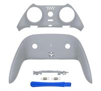 eXtremeRate Top Bottom Decorative Trim Shell Compatible with ps5 Edge Controller DIY Replacement Front Back Clip Shell, Custom New Hope Gray Plates Cover Compatible with ps5 Edge Controller