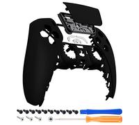 eXtremeRate Touchpad Front Cover Compatible with PS5 Controller, Case Front Housing Replacement Shell with Touch Pad Cover for PS5 Controller (Black)