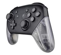 eXtremeRate Transparent Clear Replacement Handle Grips for Nintendo Switch Pro Controller, DIY Hand Grip Shell for Nintendo Switch Pro - Controller NOT Included