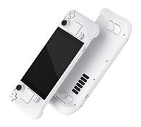 eXtremeRate White Custom Faceplate Back Plate Shell for Steam Deck LCD, Handheld Console Replacement Housing Case, DIY Full Set Shell with Buttons for Steam Deck Console - Console NOT Included
