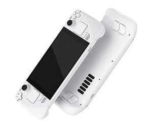 eXtremeRate White Custom Faceplate Back Plate Shell for Steam Deck LCD, Handheld Console Replacement Housing Case, DIY Full Set Shell with Buttons for Steam Deck Console - Console NOT Included