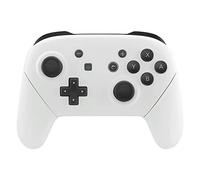 eXtremeRate White Faceplate Backplate Handles for Nintendo Switch Pro Controller, DIY Replacement Hand Grip Housing Shell Cover for Nintendo Switch Pro Controller - Controller NOT Included