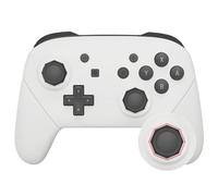 eXtremeRate White Octagonal Gated Sticks Faceplate Backplate Handles Cover, DIY Replacement Hand Grip Housing Shell for Nintendo Switch Pro Controller- Controller NOT Included