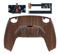 eXtremeRate Wood Grain Programable RISE4 Remap Kit for ps5 Controller BDM 010 BDM 020, Upgrade Board & Redesigned Back Shell & 4 Back Buttons - Controller NOT Included