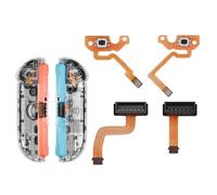 eXtremeRate ZL ZR Buttons Replacement Tactile Switches Ribbon Flex Cable for Joycon 2, Custom Left Right Controller Charging Connector Female Socket Port FPC Cable Repair Parts for Nintendo Switch 2