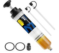 ExtreSpo 500CC Fluid Extractor, Fluid Syringe Pump, Oil Extractor for Cars Ships Engines Lawn Mowers Fluid Extraction and Filling, with 2 Transparent Hose