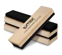 EXTRIC Chalkboard Eraser 3 Pack - Premium Felt, Sturdy Wooden Handle, Smudge-Free, 3 Chalkboard Erasers for School, Office, Home