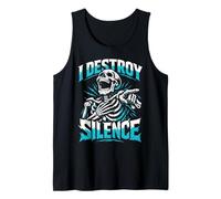 Extrovert Humor Skeleton Loud Personality Social Butterfly Tank Top