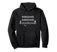 Extrovert Introvert Booktrovert Butterfly Coquette Bow Pullover Hoodie