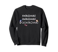 Extrovert Introvert Booktrovert Butterfly Coquette Bow Sweatshirt