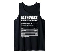 Extrovert Nutritional Facts Funny Social Personality Humor Tank Top