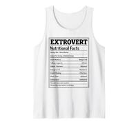Extrovert Nutritional Facts Outgoing Personality Social Tank Top