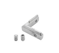 Extruded Hardware Connectors,L Shape,5pcs T Slot L-Shape 2020 Aluminum Profile Interior Corner Connector Joint Bracket For Alu-Profile With M4 Screw