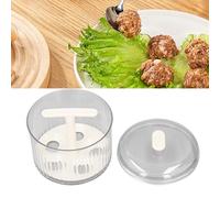 Extruded Meatball Maker, 5 Balls Manual Meatball Maker Versatile Kitchen Extruded Meatball Making Tool for Home Kitchen, Creative and Efficient Design (Cream White)