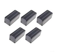 Extruded PCB Aluminum Enclosure Box, Split Design for Electronic Projects & DIY Prototyping, Heat-Dissipating Black Anodized Aluminum Housing, 50 x 25 x 25 mm