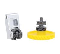 Extruder Gear Handle Kit for P1P, Hardened Steel Oblique Tooth Extruder Gear and Handle Set, Upgraded Extruder Gear Kit with ABS Material, Compatible with PET CF, PAHT CF, PA6 CF,