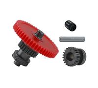 Extruder Gear Upgrade Kit for ELEGOO Neptune 4/4 pro - Integrated Dual Nano-Coated Hardened Steel Helical Gear, One-Piece Shaft CNC Replacement for Direct Drive Extruder Hotend