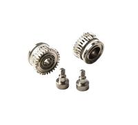 Extruder Gears Kit for K1 K1 Max K1C - Helical Gear Replacement with Nickel Plating, Compatible with Ender-3 V3/V3 Plus, 2 pcs All Metal