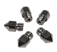 Extruder Hardened Steel Nozzle, 5pcs MK8 Hardened Steel Nozzle Lettering 1.75mm Multiple Sizes 3D Printer Accessories(0.8MM)