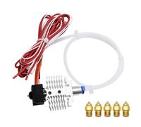 Extruder Hotend Kit, Hot End Assembly Replacement with 5 Brass Nozzle, Compatible with Ender-3 Neo/V2 Neo 3D Printer (Type A)